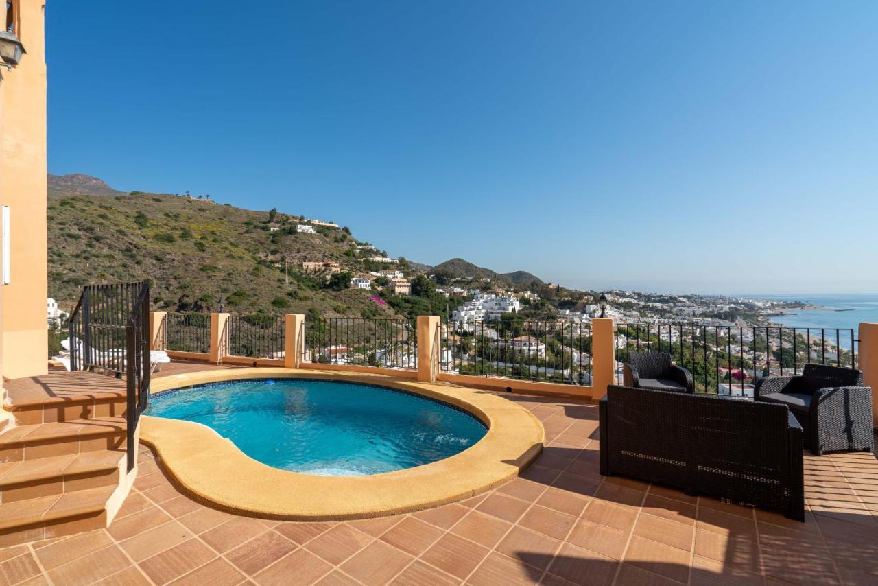 Chalet Con Vistas Al Mar Y Piscina Mojacar Exterior photo