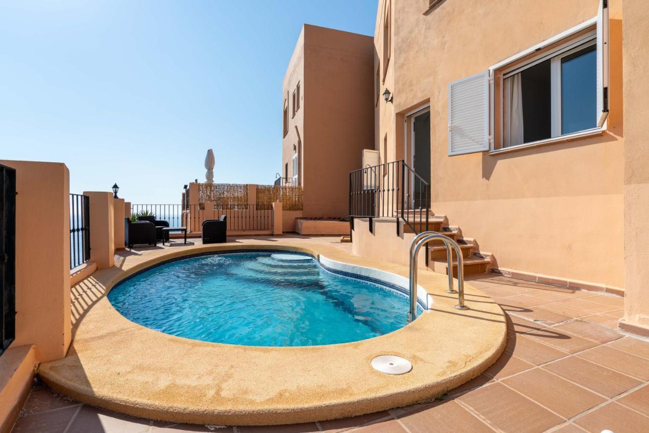 Chalet Con Vistas Al Mar Y Piscina Mojacar Exterior photo